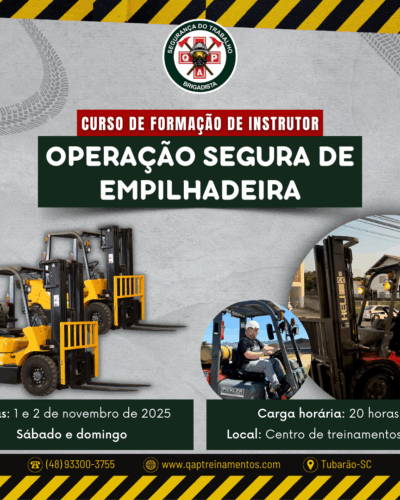 Curso de Instrutor de NR 11 – Operação com Empilhadeira